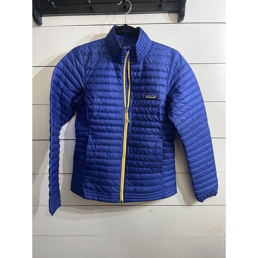 Patagonia‎ Coat Down Sweater Royal Blue Puffer Jacket Women's Size S